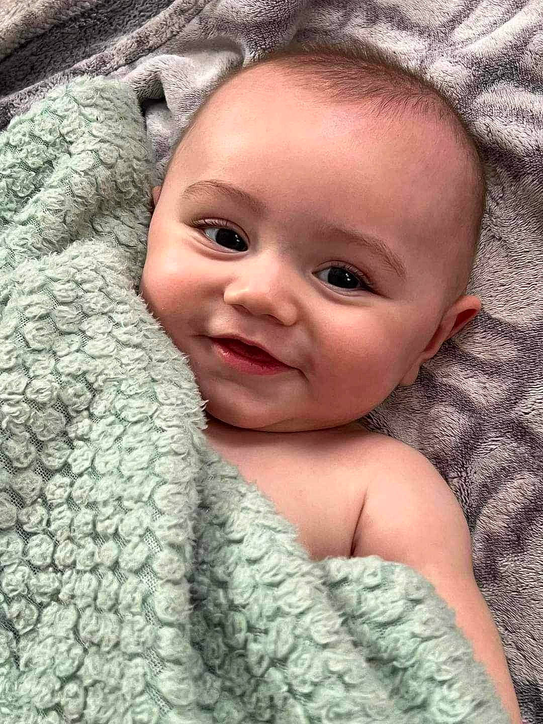 Milo is registered to the contest to win money with this photo: azure, baby, cheek, chin, eye, eyebrow, eyelash, facial_expression, flash_photography, happy, head, iris, joy, lip, mammal, muscle, nose, person, skin, smile