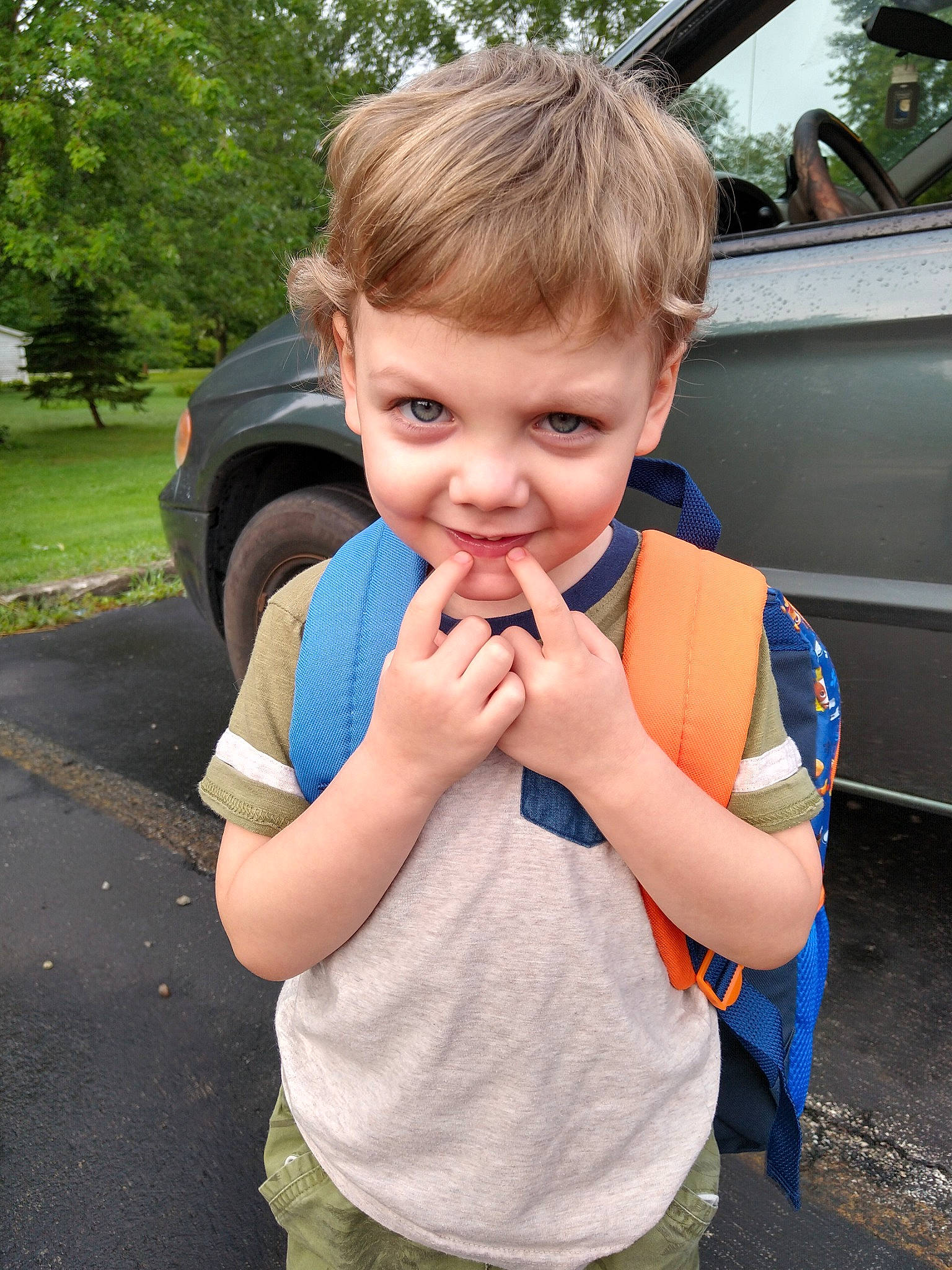 Erick joined the competition — help win amazing prizes! child, finger, gesture, joy, person, summer, toddler, vacation