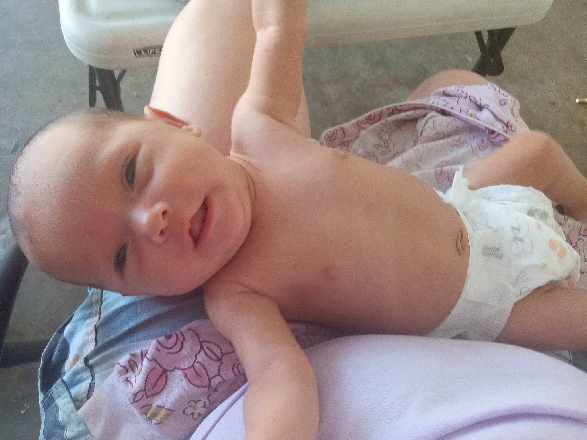 Grace joined the competition — help win amazing prizes! abdomen, baby, black_hair, chest, child, comfort, diaper, human_leg, joint, knee, mouth, muscle, neck, person, shoulder, skin, stomach, thigh, thumb, toddler