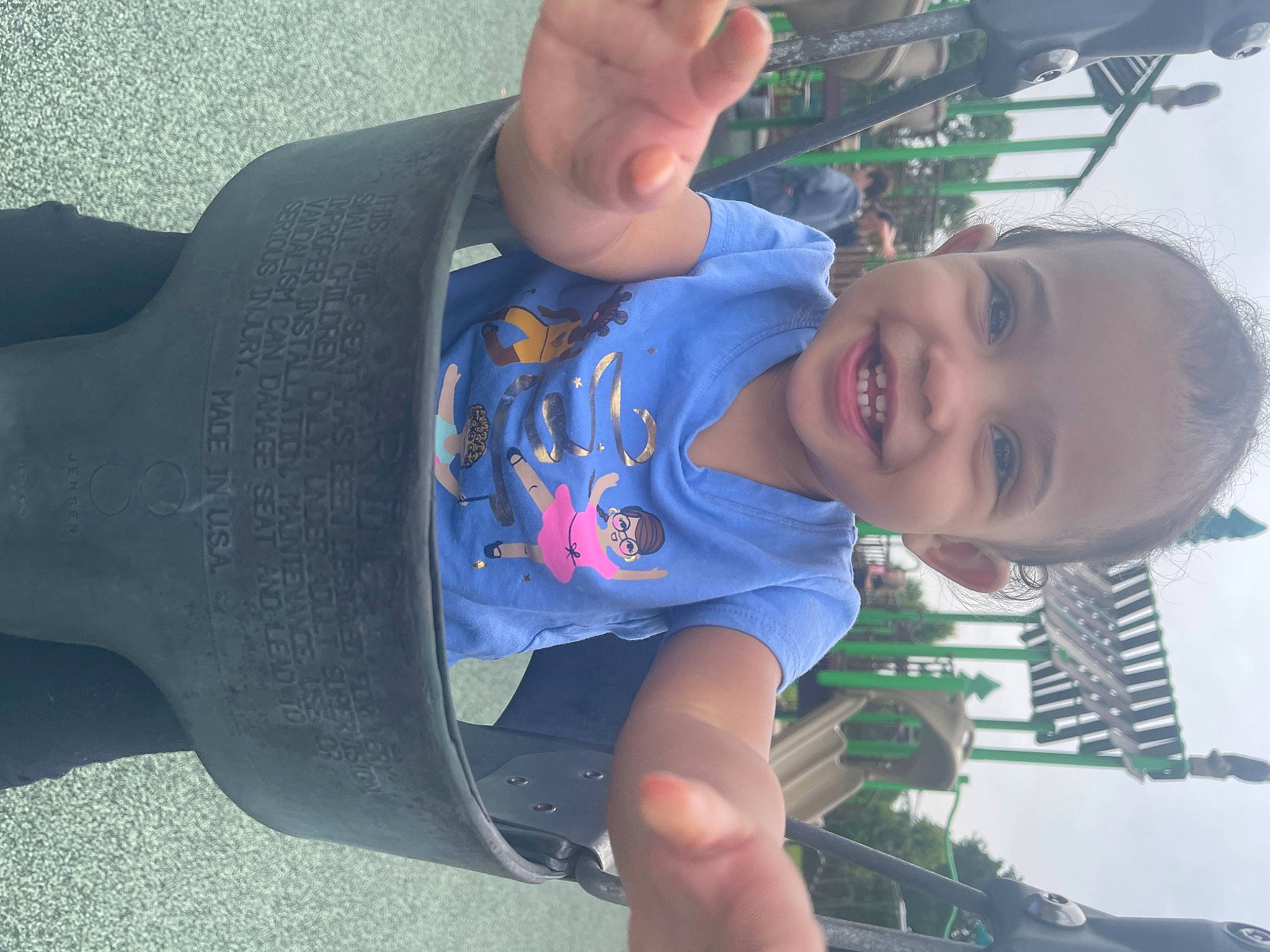 Caleyah is registered to the contest to win money with this photo: arm, child, cool, elbow, electric_blue, finger, fun, gesture, hand, happy, joy, knee, leisure, mouth, person, sky, sleeve, smile, thigh, thumb