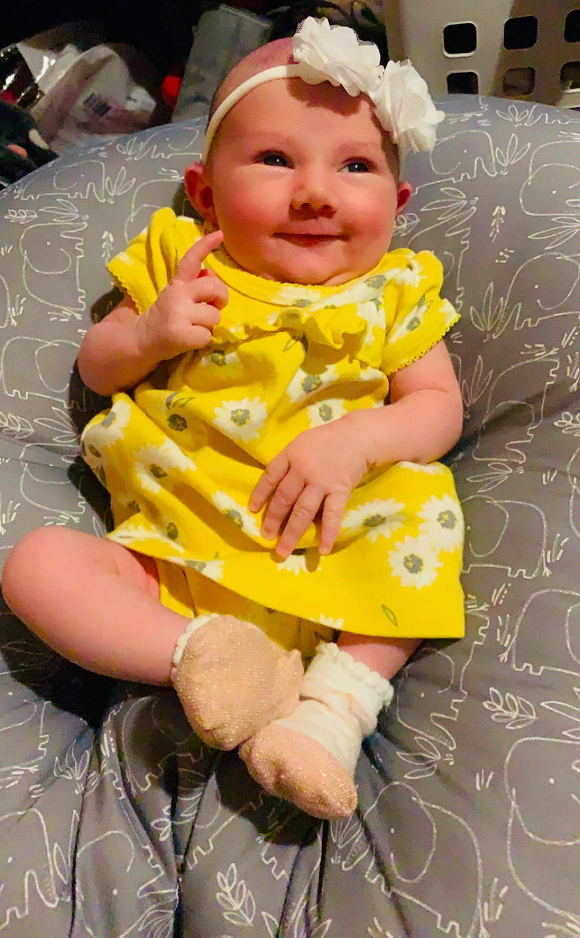 Addilyn joined the competition — help win amazing prizes! baby, baby_toddler_clothing, beauty, chair, cheek, child, dress, event, eye, facial_expression, fun, happy, joy, person, photograph, pink, purple, sitting, skin, smile