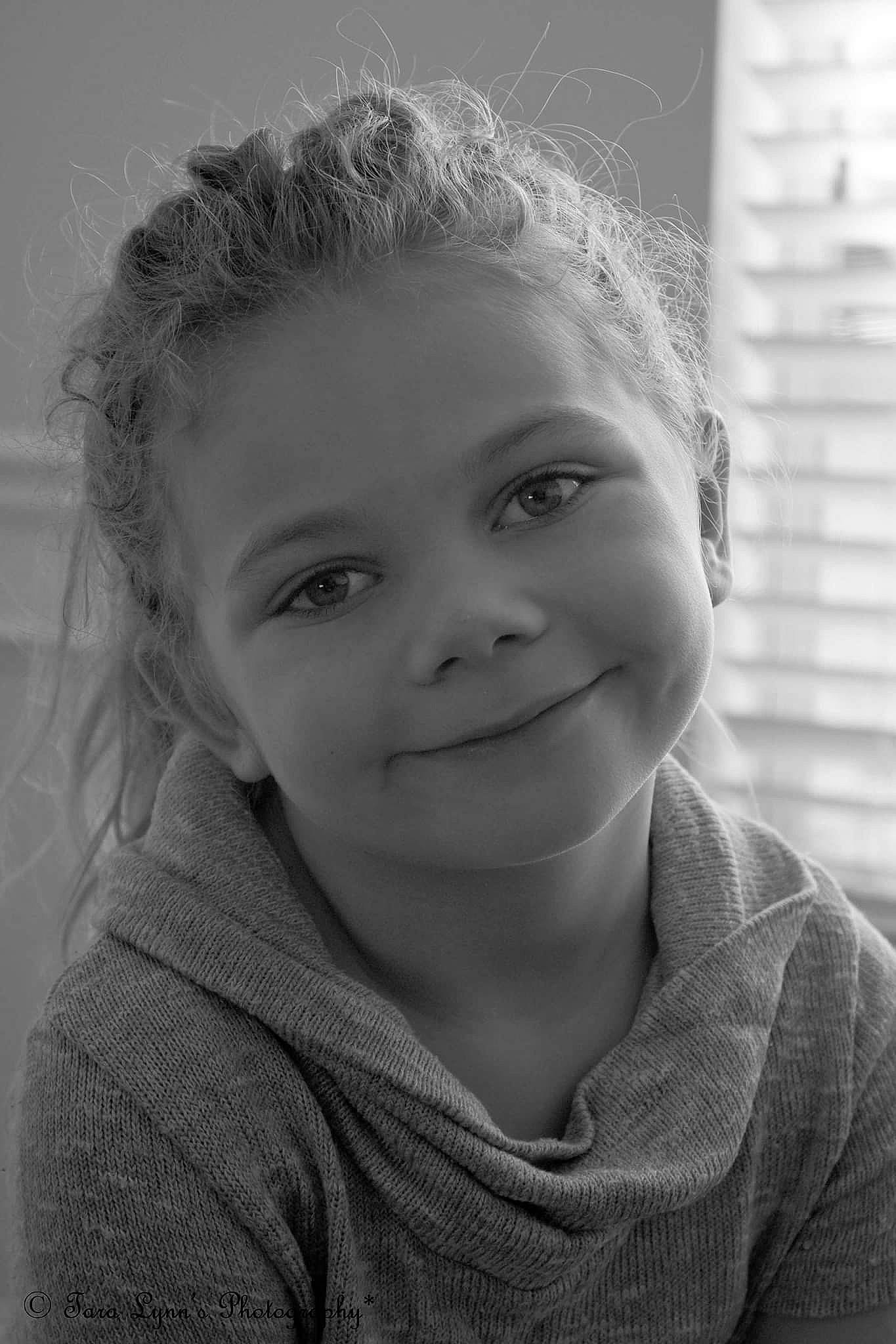 Hailey May is registered to the contest to win money with this photo: black, black_and_white, cheek, child, chin, eye, face, hair, hairstyle, head, joy, lip, monochrome, monochrome_photography, nose, people, person, photograph, skin, smile