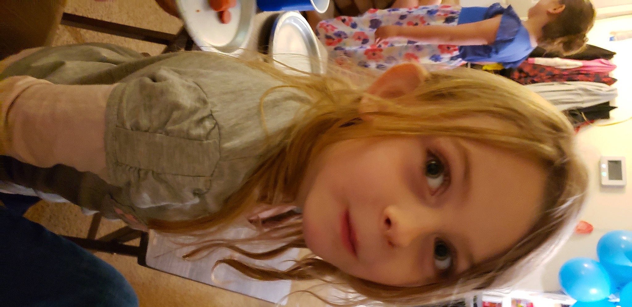 Alison is registered to the contest to win money with this photo: blond, cheek, child, face, head, mouth, person