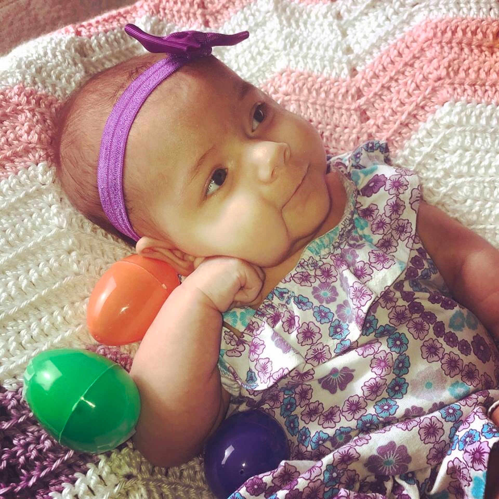 Carmela joined the competition — help win amazing prizes! cheek, child, ear, eye, hair_accessory, headgear, infant, iris, pink, product, skin, toddler, toy