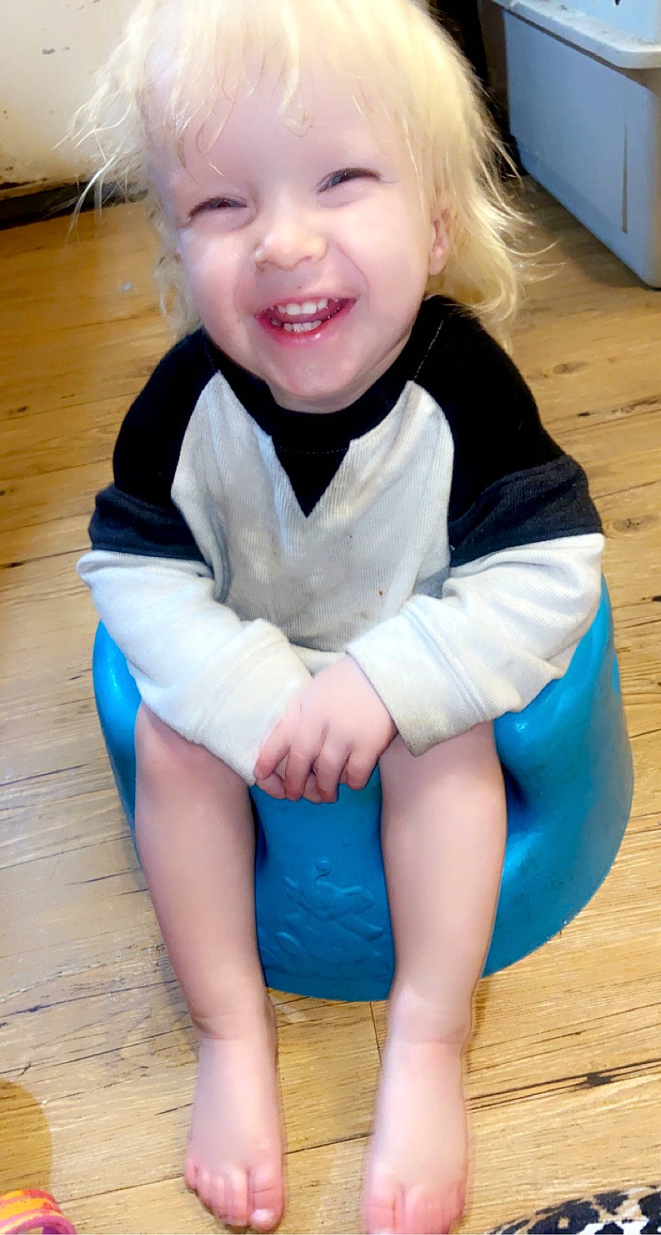 Joseph joined the competition — help win amazing prizes! baby, baby_toddler_clothing, blue, cheek, child, dress, eye, hair, happy, head, human_body, leg, person, pink, skin, sleeve, smile, standing, thigh, toddler