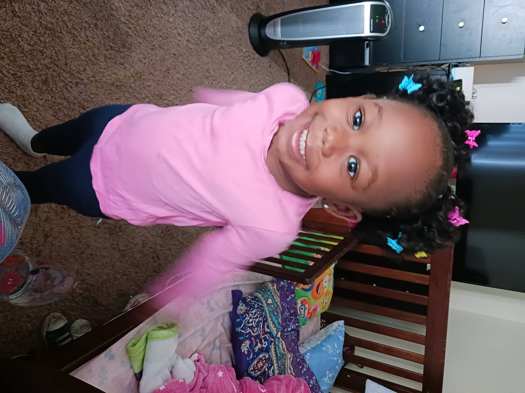 Zarya joined the competition — help win amazing prizes! baby, baby_toddler_clothing, child, flooring, fun, happy, home_appliance, joy, kitchen_appliance, magenta, person, pink, purple, room, smile, thigh, toddler