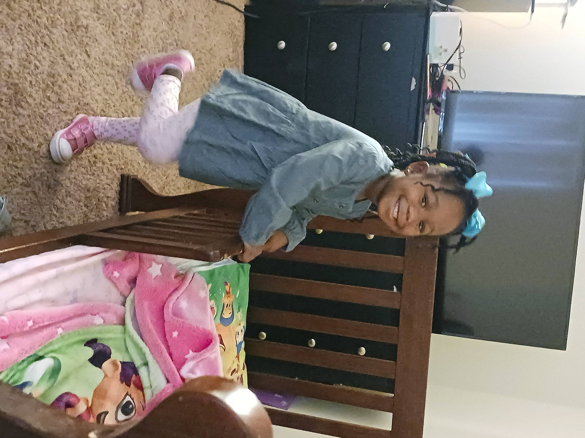 Zarya joined the competition — help win amazing prizes! baby, baby_products, child, comfort, fun, joy, knee, leisure, linens, magenta, person, room, sitting, smile, textile, wood