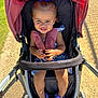 Azari is registered to the contest to win money with this photo: toddler, child, stroller, outdoor, smile, purple_crocs, blue_bow, sunlight, happy, baby_shoes, childrens_clothing, seatbelt, playful, person, grass, pathway, sunny, daylight, cute, portrait