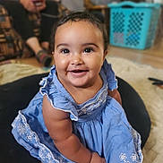 Josie joined the competition — help win amazing prizes! baby, boy, child, clothing, couch, dress, electronics, face, furniture, happy, head, male, mobilephone, pants, person, phone, photography, portrait, sitting, smile