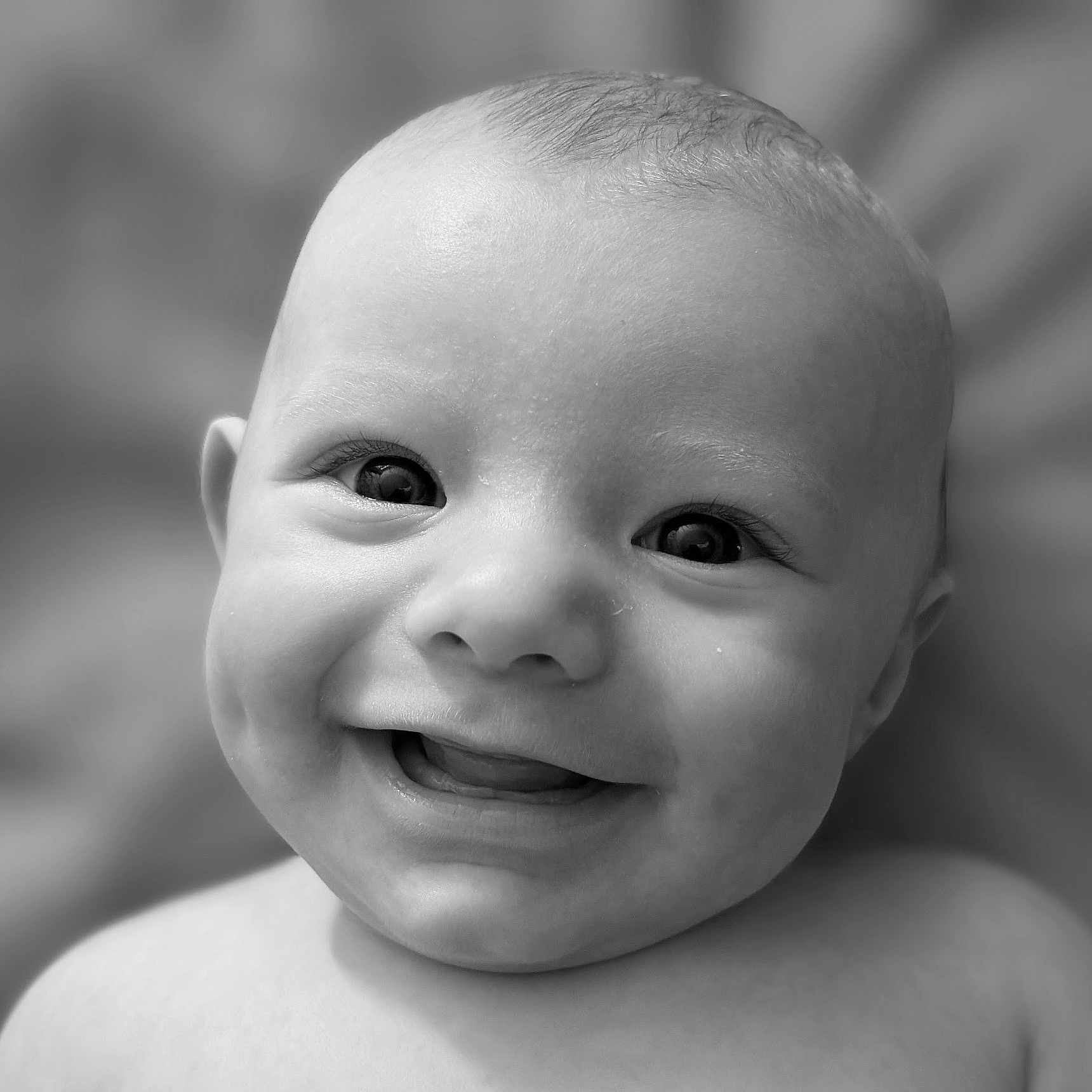 Kolson is registered to the contest to win money with this photo: baby, babylaughing, bodypart, face, happy, head, laughing, mouth, newborn, person, photography, portrait, smile, teeth