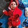Viktor joined the competition — help win amazing prizes! baby, child, red_robe, hood, minnie_mouse, towel, diaper, clothing, lying_down, indoor, cute, infant, portrait, person, soft_fabric, blue_towel, baby_clothes, candid, expression, small_hands