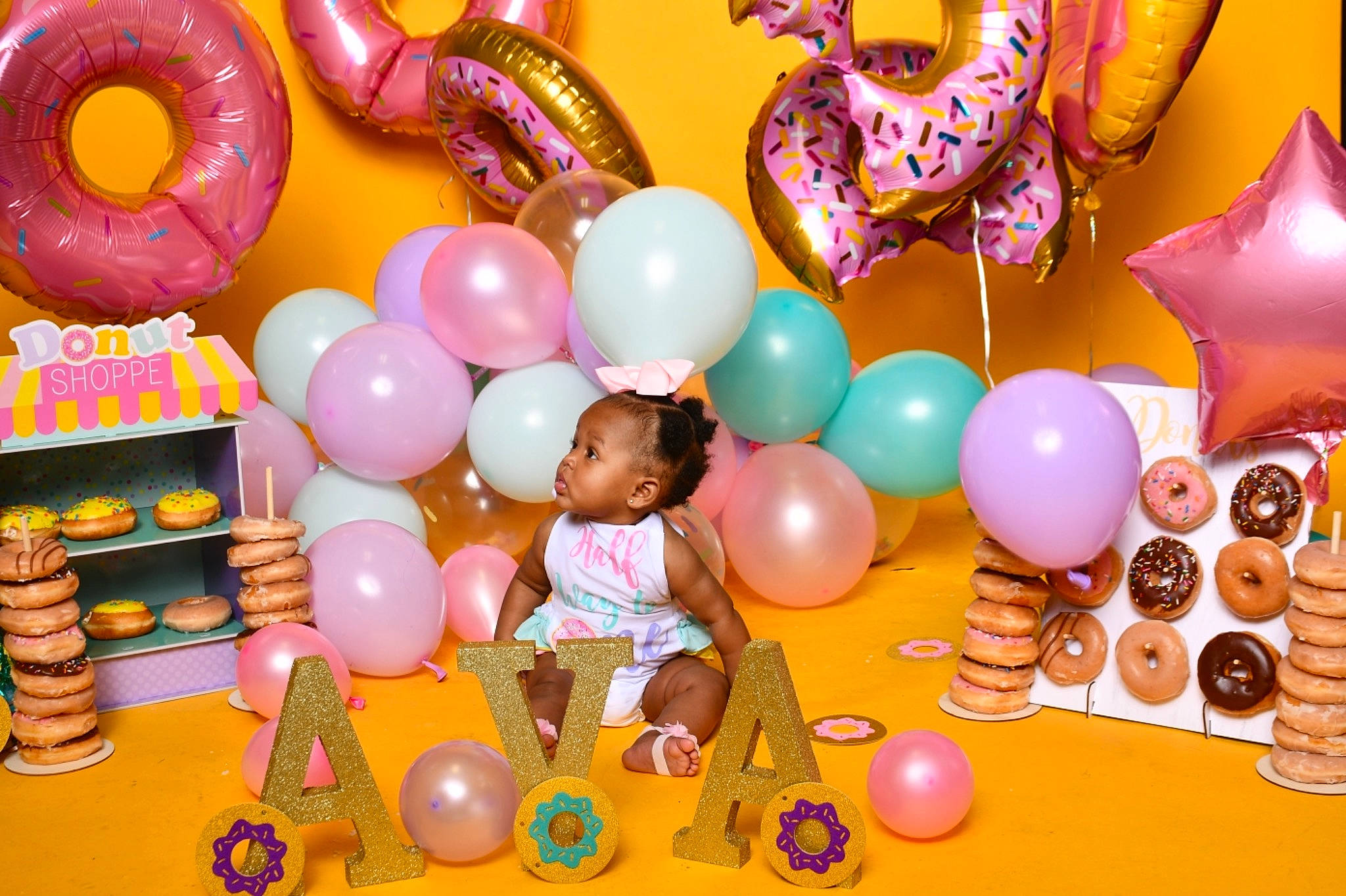 Ava joined the competition — help win amazing prizes! baby_toys, balloon, child, decoration, event, fun, happy, leisure, magenta, mammal, party, party_supply, person, pink, product, recreation, room, snapshot, surprise, sweetness