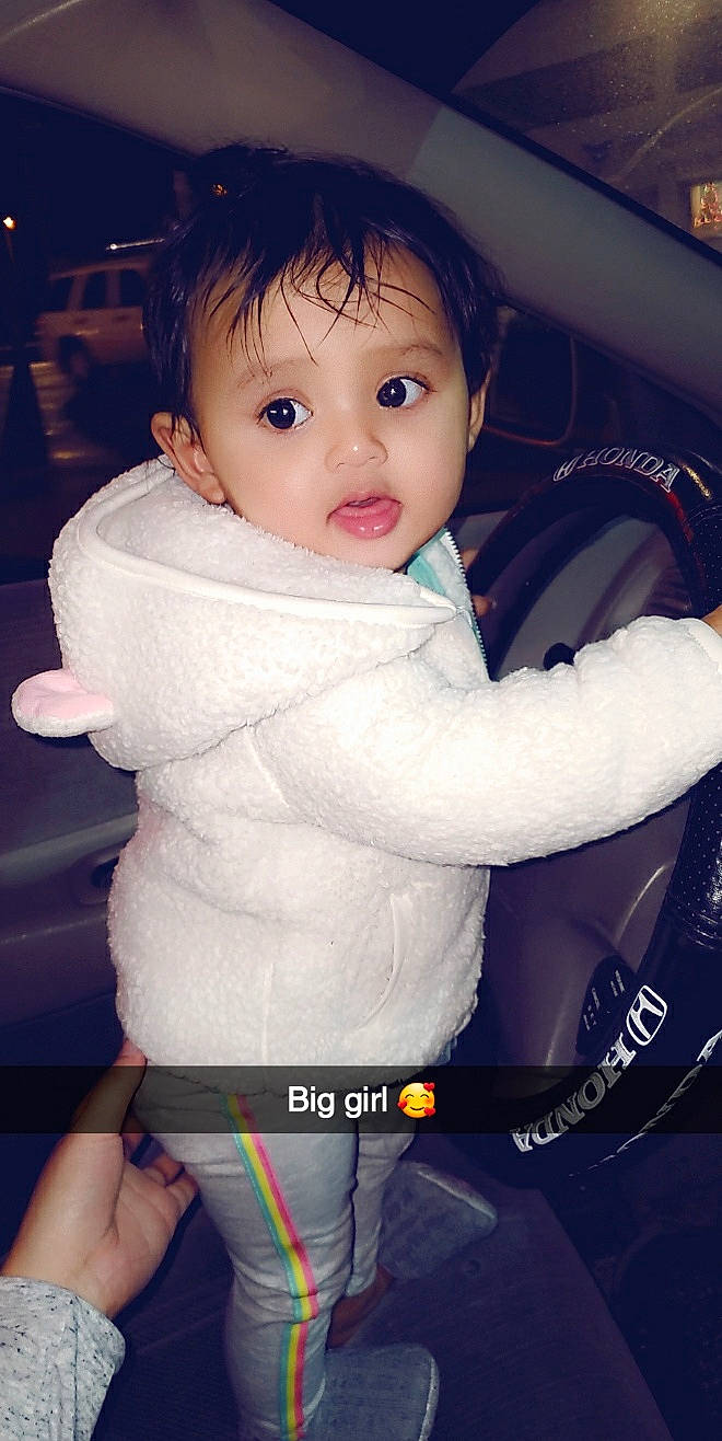 Alessandra joined the competition — help win amazing prizes! arm, auto_part, baby, black_hair, car_seat, cheek, child, neck, nose, person, skin, smile, surprise, toddler