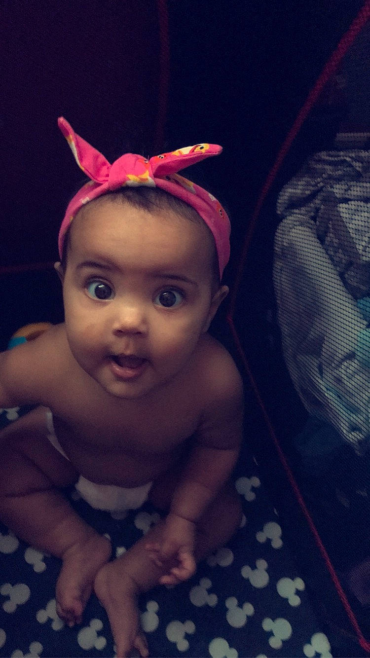 Ayanna joined the competition — help win amazing prizes! cool, costume_hat, ear, eye, eyebrow, fawn, hairstyle, happy, head, headgear, human_body, iris, lip, mouth, nose, person, pink, purple, skin, surprise