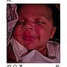Harlow joined the competition — help win amazing prizes! baby, smiling, face, closeup, infant, sleepy, blanket, drool, happy, portrait, child, cute, skin, expression, indoors, head, person, young, toddler, social_media