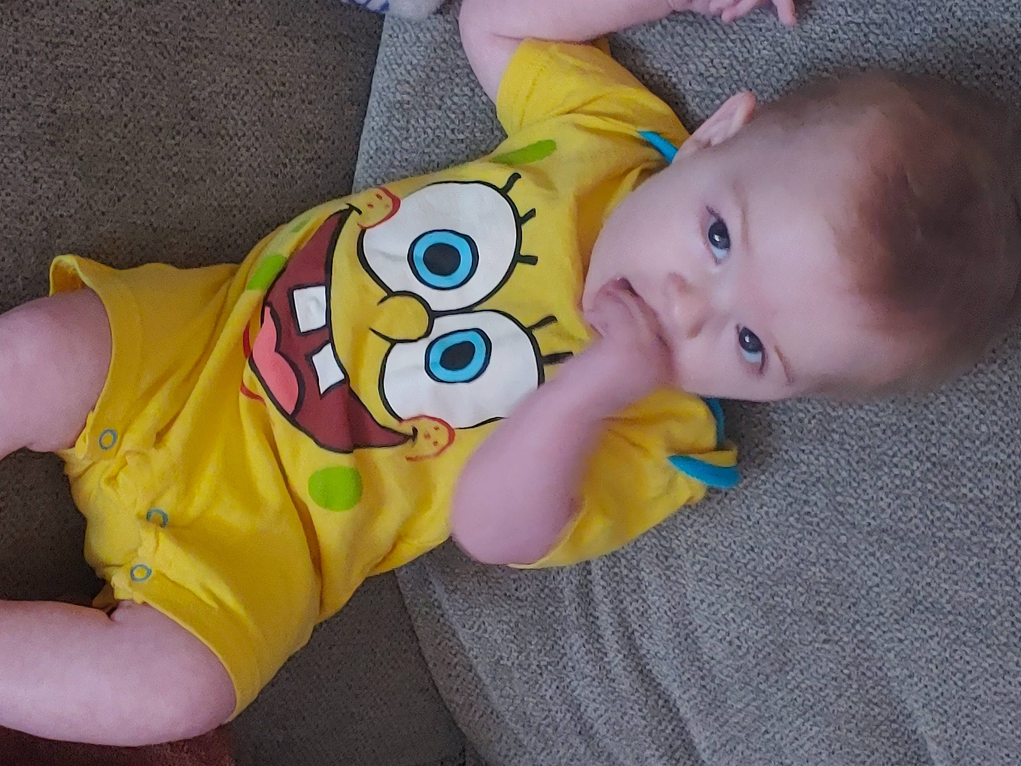 Clarence joined the competition — help win amazing prizes! baby, baby_products, baby_toddler_clothing, cheek, child, comfort, eye, finger, foot, fun, gesture, happy, mouth, nose, person, skin, sleeve, smile, thumb, toddler