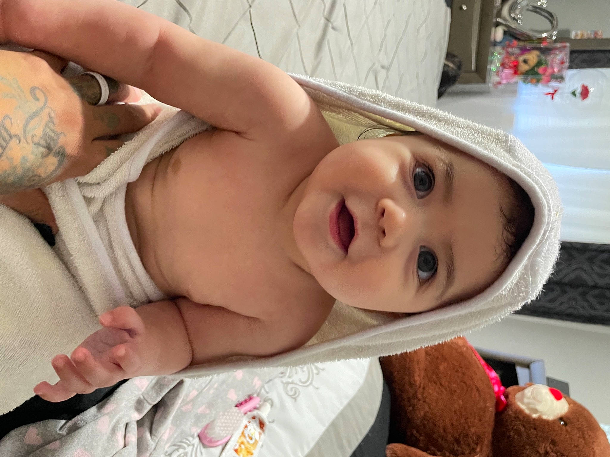 Avelina joined the competition — help win amazing prizes! abdomen, baby, baby_toddler_clothing, cheek, chest, child, dress, eye, eyebrow, eyelash, happy, hat, headgear, headwear, lip, mouth, nose, person, skin, smile