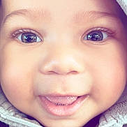 Kingston joined the competition — help win amazing prizes! baby, bright_eyes, child, close_up, clothing, cute, expression, eyelashes, face, happy, hood, hoodie, infant, person, portrait, skin, smile, warm, young, zipper