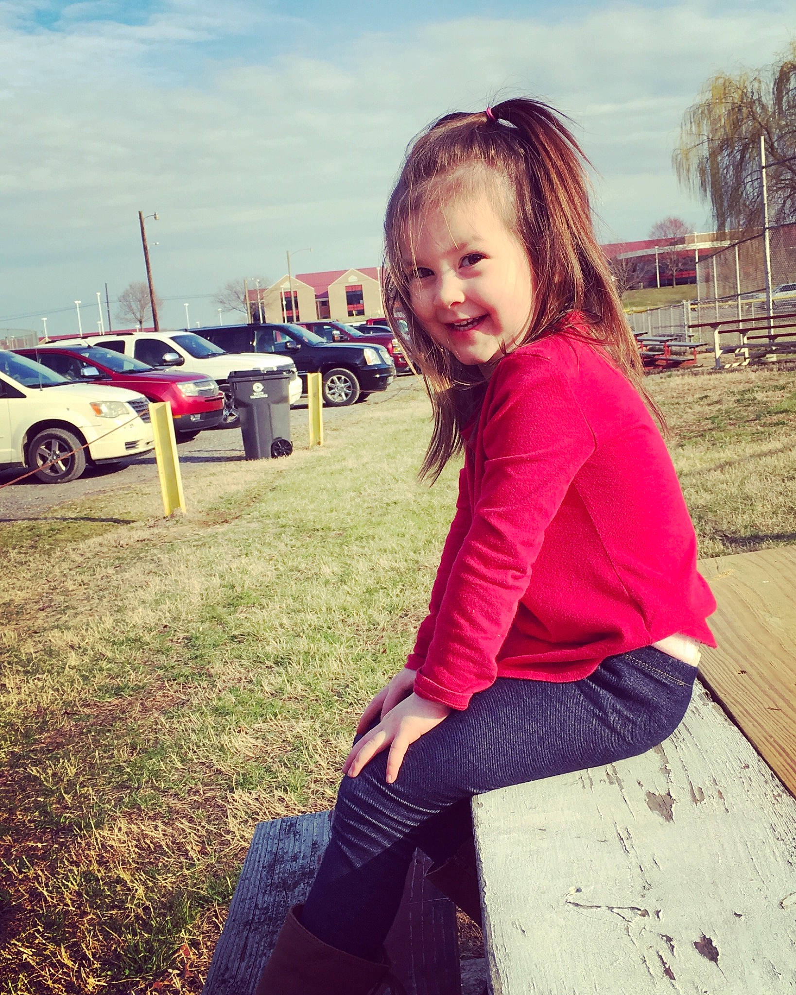 Mikeyla is registered to the contest to win money with this photo: beauty, car, child, cloud, cool, eye, grass, hair, hairstyle, happy, leg, long_hair, mountain, person, photography, sitting, sky, smile, tree, vacation