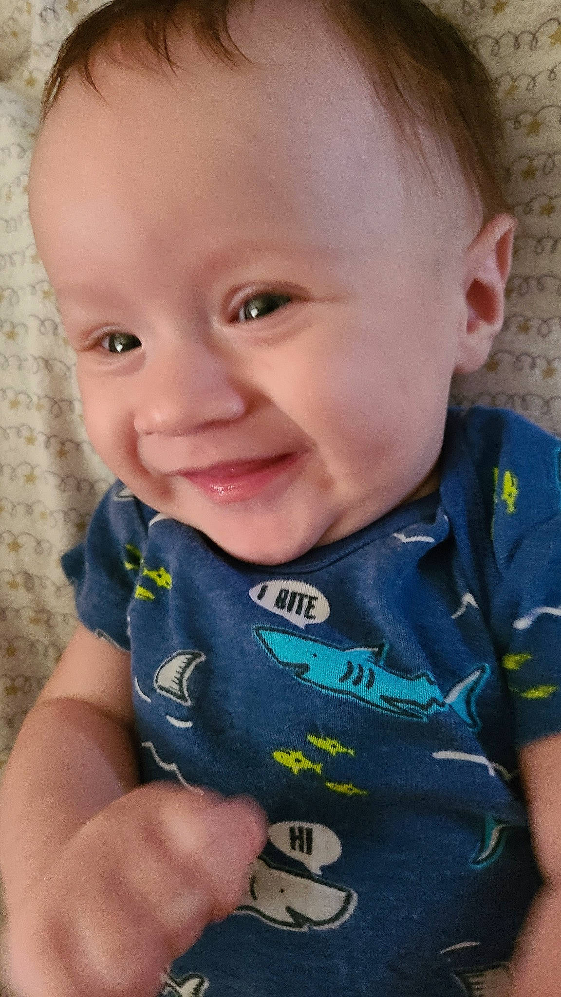 Kaeden joined the competition — help win amazing prizes! baby_toddler_clothing, cheek, chin, ear, eyebrow, eyelash, facial_expression, forehead, hairstyle, happy, human_body, iris, joy, lip, mouth, neck, nose, person, skin, sleeve