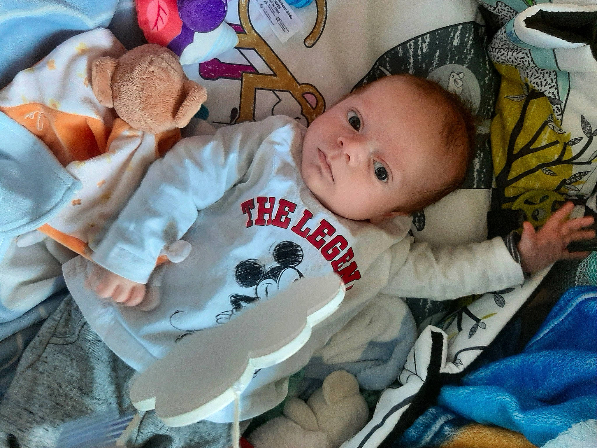 Ayden participe au concours pour gagner de l'argent avec cette photo : baby, baby_products, baby_safety, baby_toddler_clothing, baby_toys, cheek, child, comfort, eye, happy, linens, person, product, room, sitting, skin, stuffed_toy, textile, toddler, toy