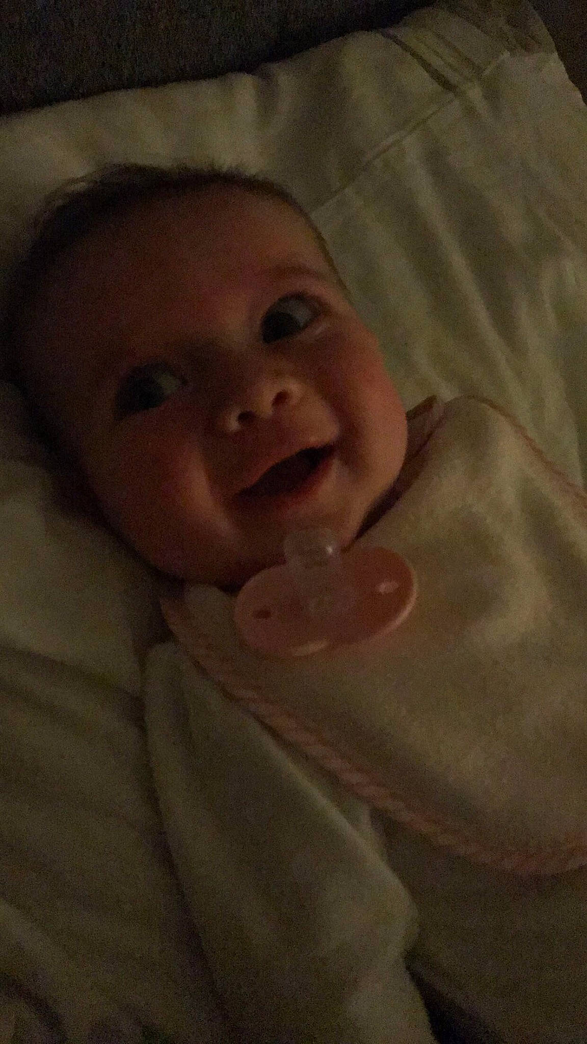 Effie is registered to the contest to win money with this photo: baby, bedtime, cheek, child, eye, face, facial_expression, head, lip, mouth, nose, person, skin, smile, toddler