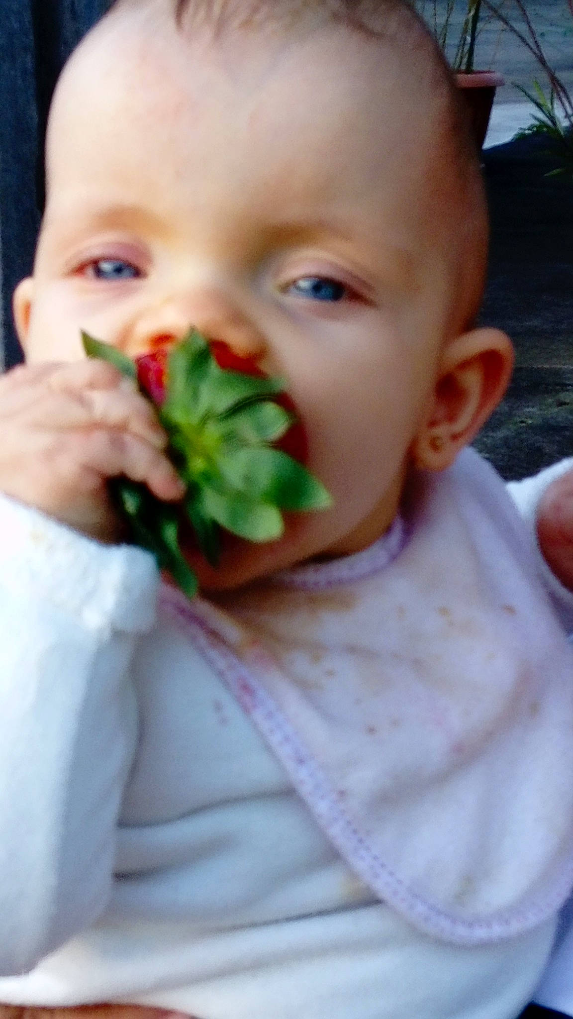 Thalya participe au concours pour gagner de l'argent avec cette photo : baby_food, cheek, child, ear, eating, face, infant, lip, person, skin, toddler