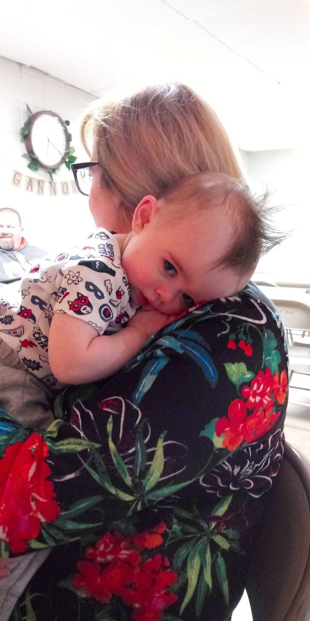 Gannon joined the competition — help win amazing prizes! baby, cheek, child, flower, person, plant, skin, toddler