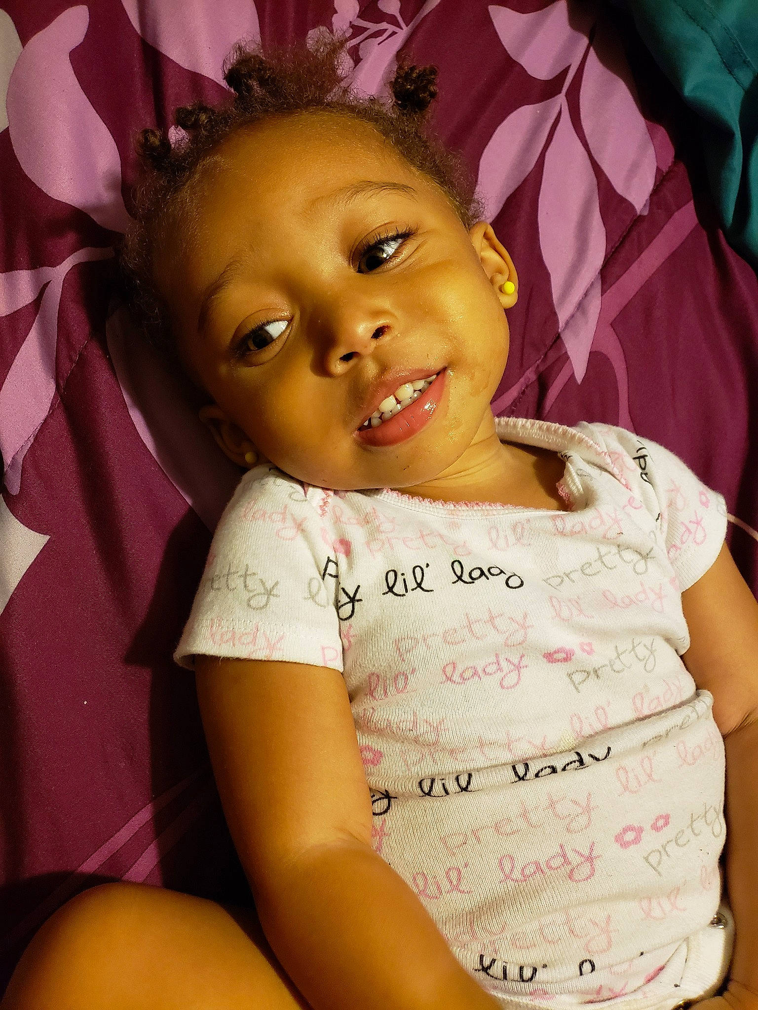 Harmonie joined the competition — help win amazing prizes! baby, cheek, child, eye, face, forehead, head, lip, nose, person, pink, skin, smile, toddler