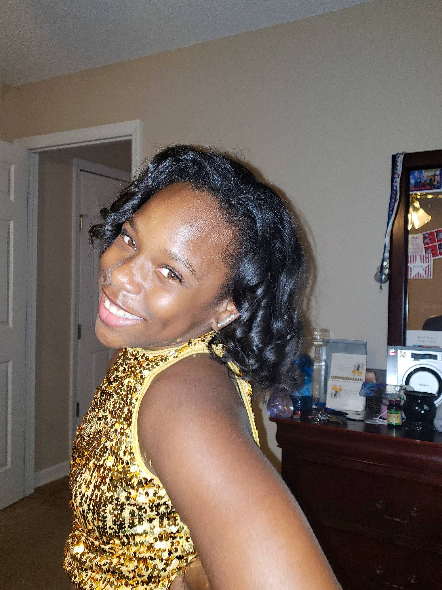 Nakia joined the competition — help win amazing prizes! black_hair, hair, hairstyle, joy, long_hair, person, ringlet