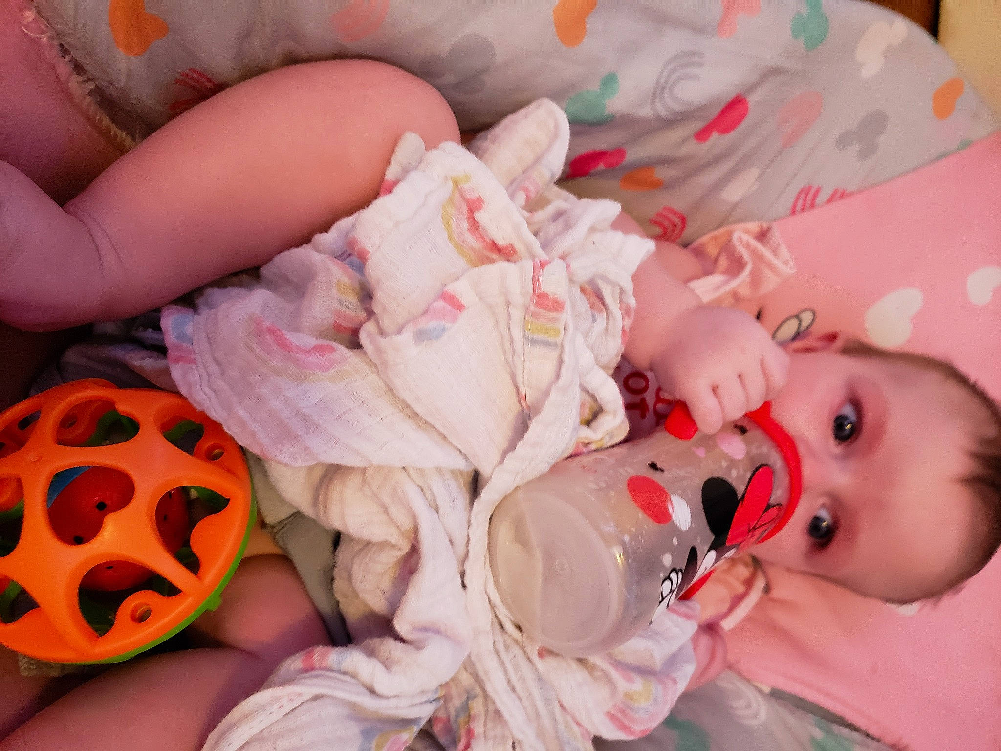 Lorelai is registered to the contest to win money with this photo: baby, baby_toddler_clothing, calabaza, cheek, child, cucurbita, eyelash, finger, gourd, head, headgear, jack_o_lantern, mouth, nail, person, pink, pumpkin, skin, textile, toddler
