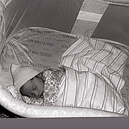 Gracelynn is registered to the contest to win money with this photo: baby, bassinet, bed, blanket, child, comfort, cozy, cute, fabric, hat, infant, newborn, nursery, peaceful, portrait, rest, sleep, sleeping, soft, swaddle