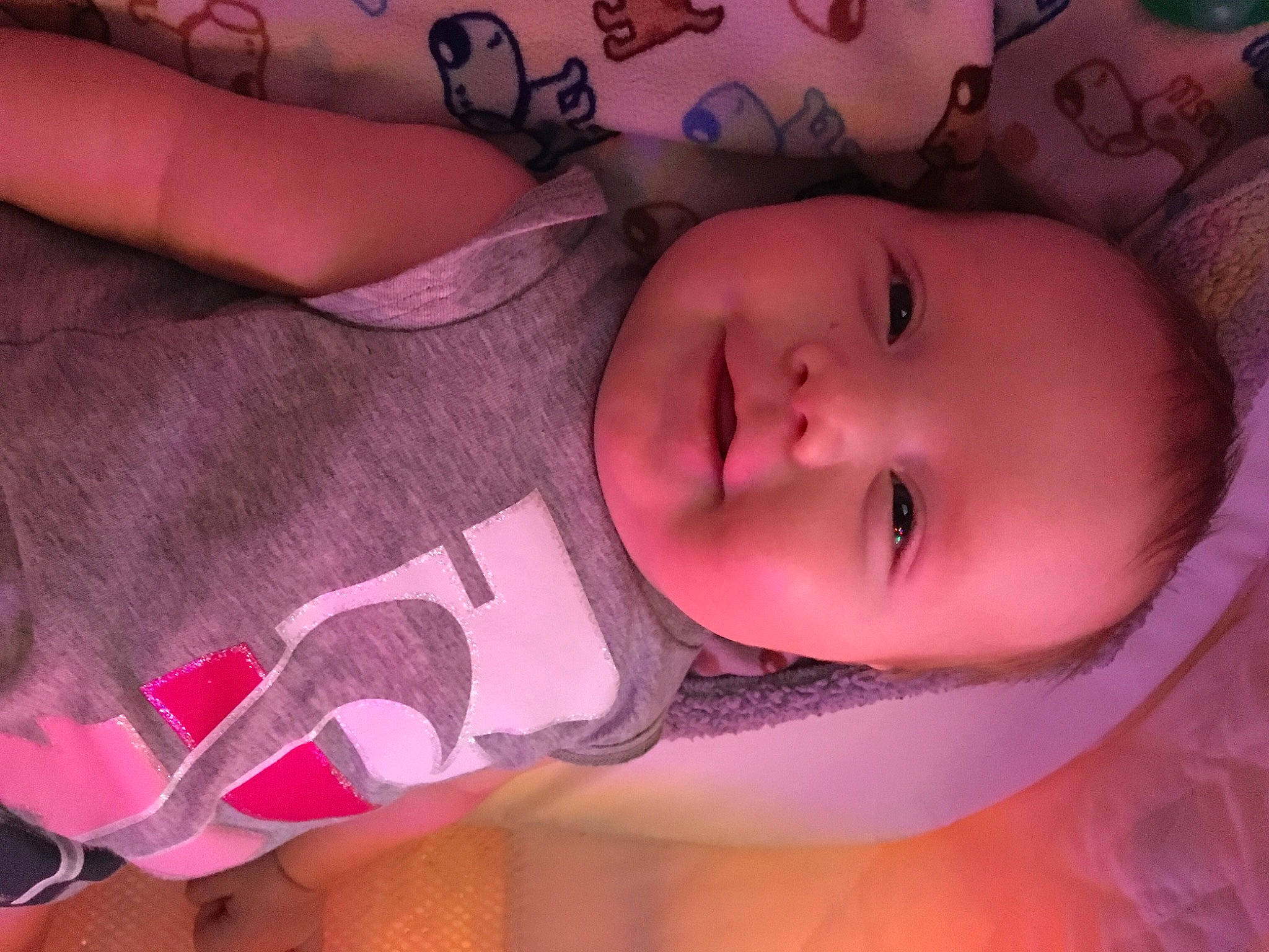 Shia joined the competition — help win amazing prizes! baby, baby_toddler_clothing, cheek, chin, eye, eyebrow, eyelash, finger, hair, human_body, joy, lip, mouth, muscle, neck, nose, person, pink, purple, skin