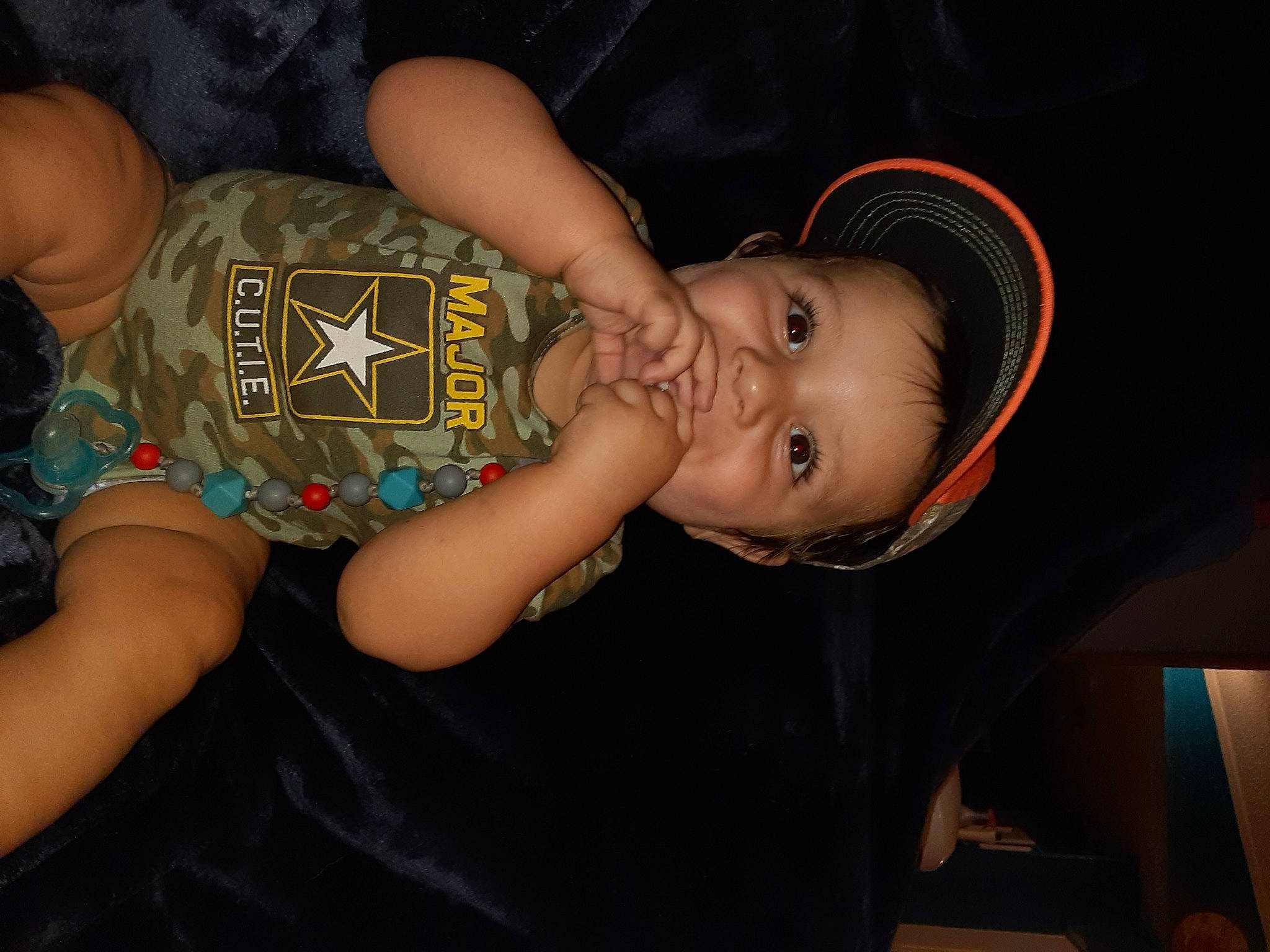 Fletcher joined the competition — help win amazing prizes! arm, baby, baby_toddler_clothing, cheek, chest, ear, elbow, eyelash, flash_photography, fun, happy, iris, neck, nose, pattern, person, personal_protective_equipment, skin, thigh, toddler