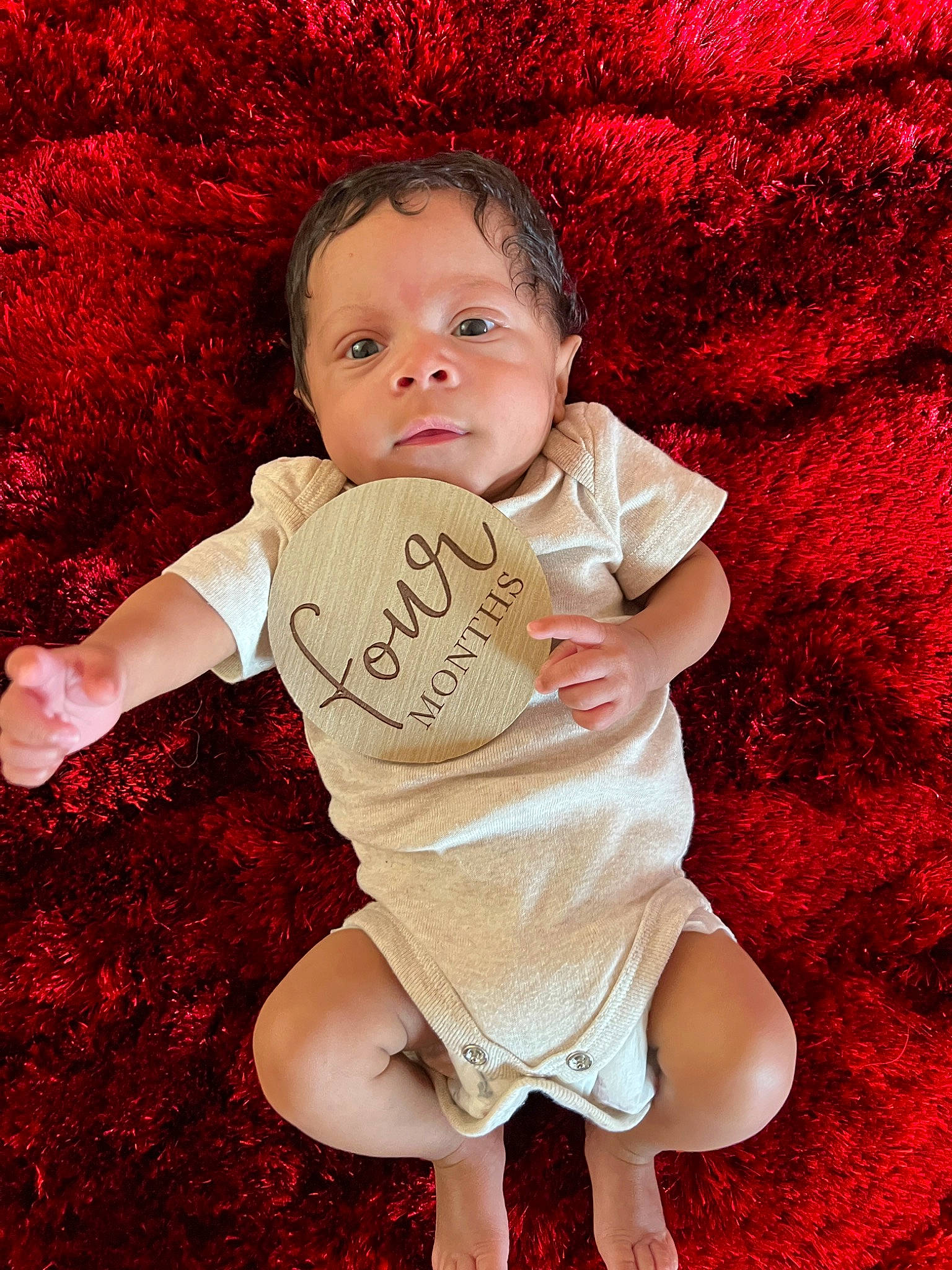 Izaiah joined the competition — help win amazing prizes! baby, baby_toddler_clothing, cheek, child, chin, eye, finger, flash_photography, fun, gesture, happy, human, one_piece_garment, orange, people_in_nature, person, pink, red, skin, sleeve