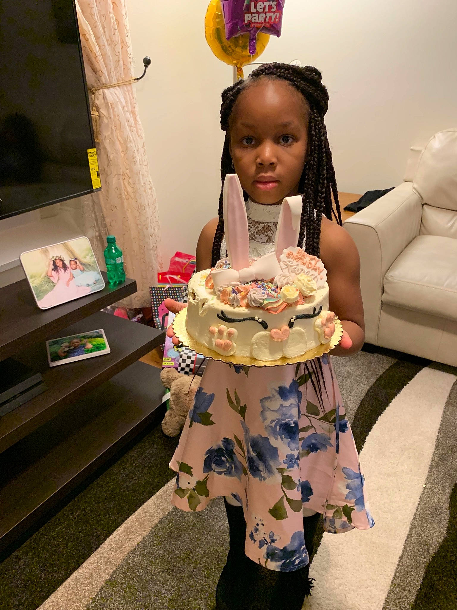 Karen is registered to the contest to win money with this photo: child, costume, person