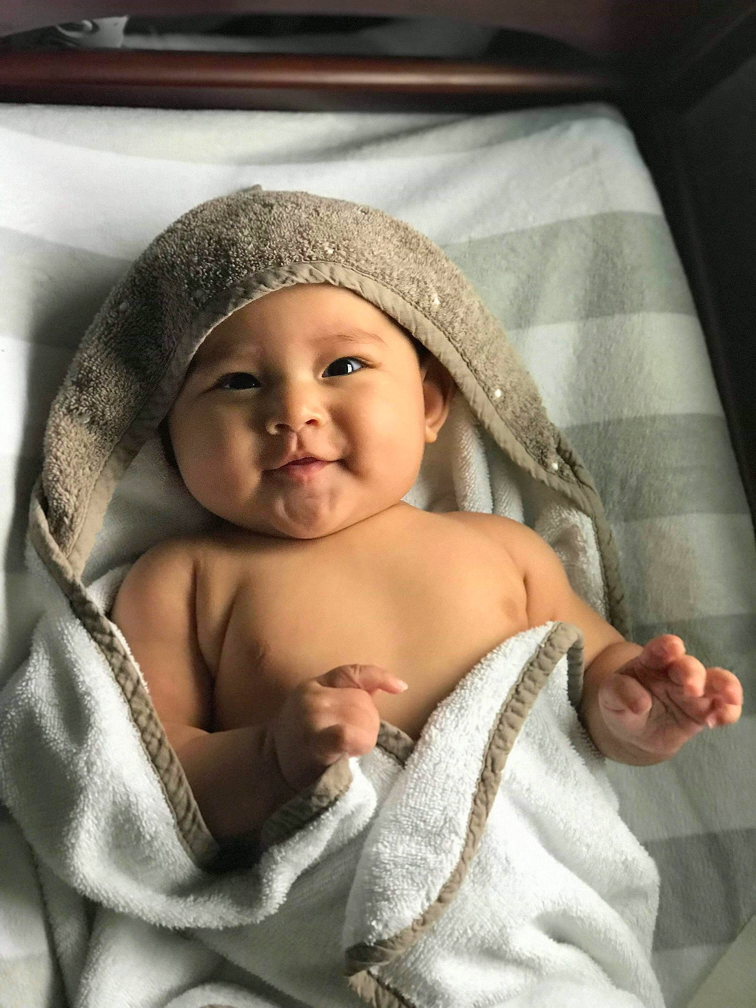 Marlie is registered to the contest to win money with this photo: baby, birth, child, joy, person, smile, toddler