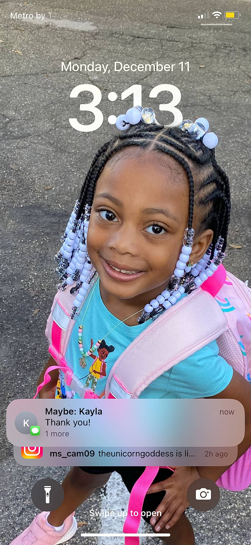 Calanie joined the competition — help win amazing prizes! child, electric_blue, event, eyelash, fashion_accessory, fun, happy, jewellery, joy, leisure, magenta, necklace, person, recreation, skin, smile