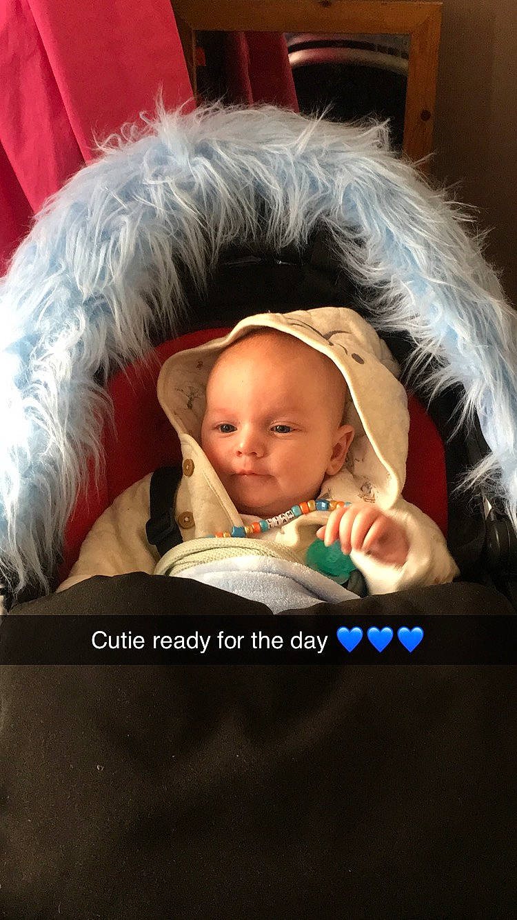 Liam is registered to the contest to win money with this photo: baby, child, ear, fun, head, person, photo_caption, photography, play, smile, toddler