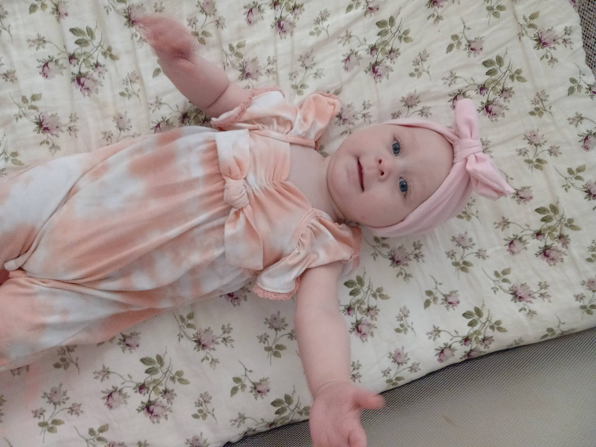 Ana joined the competition — help win amazing prizes! arm, baby, baby_toddler_clothing, comfort, dress, fashion_accessory, grass, hair_accessory, head, headgear, headpiece, headwear, linens, lip, pattern, person, petal, pink, skin, sleeve