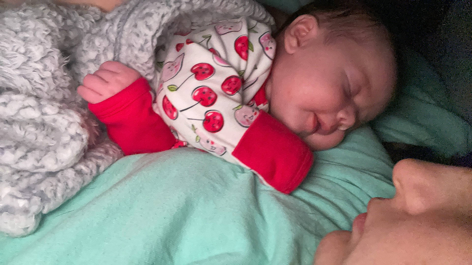 Riley is registered to the contest to win money with this photo: baby, baby_sleeping, baby_toddler_clothing, bedtime, cheek, child, comfort, couch, finger, iris, linens, lip, mouth, nose, person, room, sitting, skin, sleeve, textile