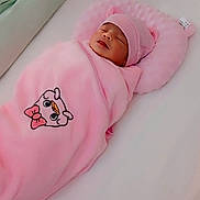 Jannatul Firdaus joined the competition — help win amazing prizes! baby, bed, blanket, child, clothing, cozy, crib, cute, hat, indoors, infant, newborn, nursery, peaceful, pillow, pink, resting, sleeping, soft, wrapped