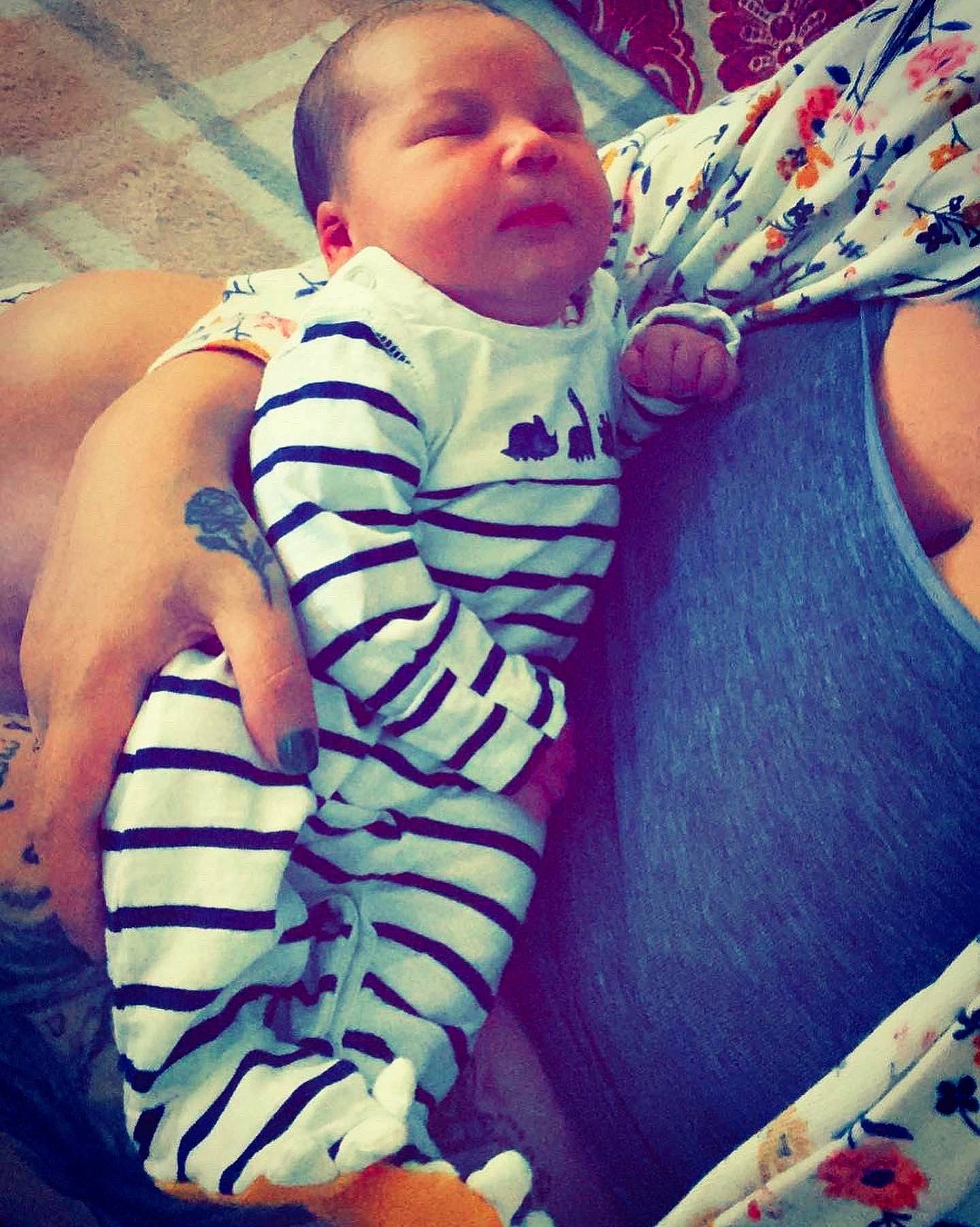 Devlin joined the competition — help win amazing prizes! azure, baby, baby_toddler_clothing, cloud, comfort, cool, eye, face, finger, happy, human, mouth, muscle, person, photograph, shoulder, sleeve, t_shirt, thigh, toddler