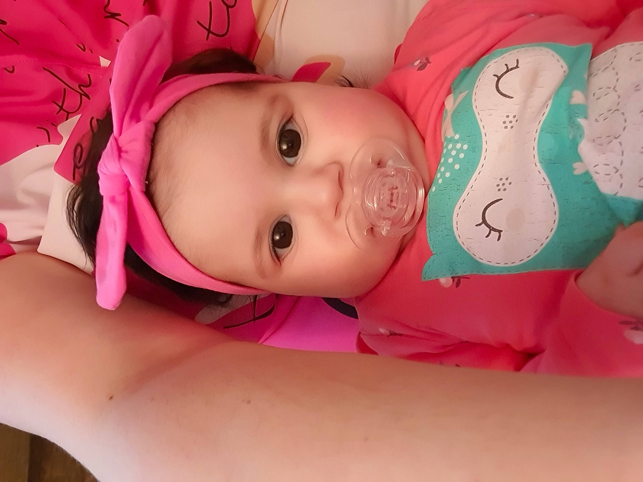 Kaya joined the competition — help win amazing prizes! baby, baby_toddler_clothing, cheek, child, eyelash, headwear, lip, peach, person, pink, skin, toddler