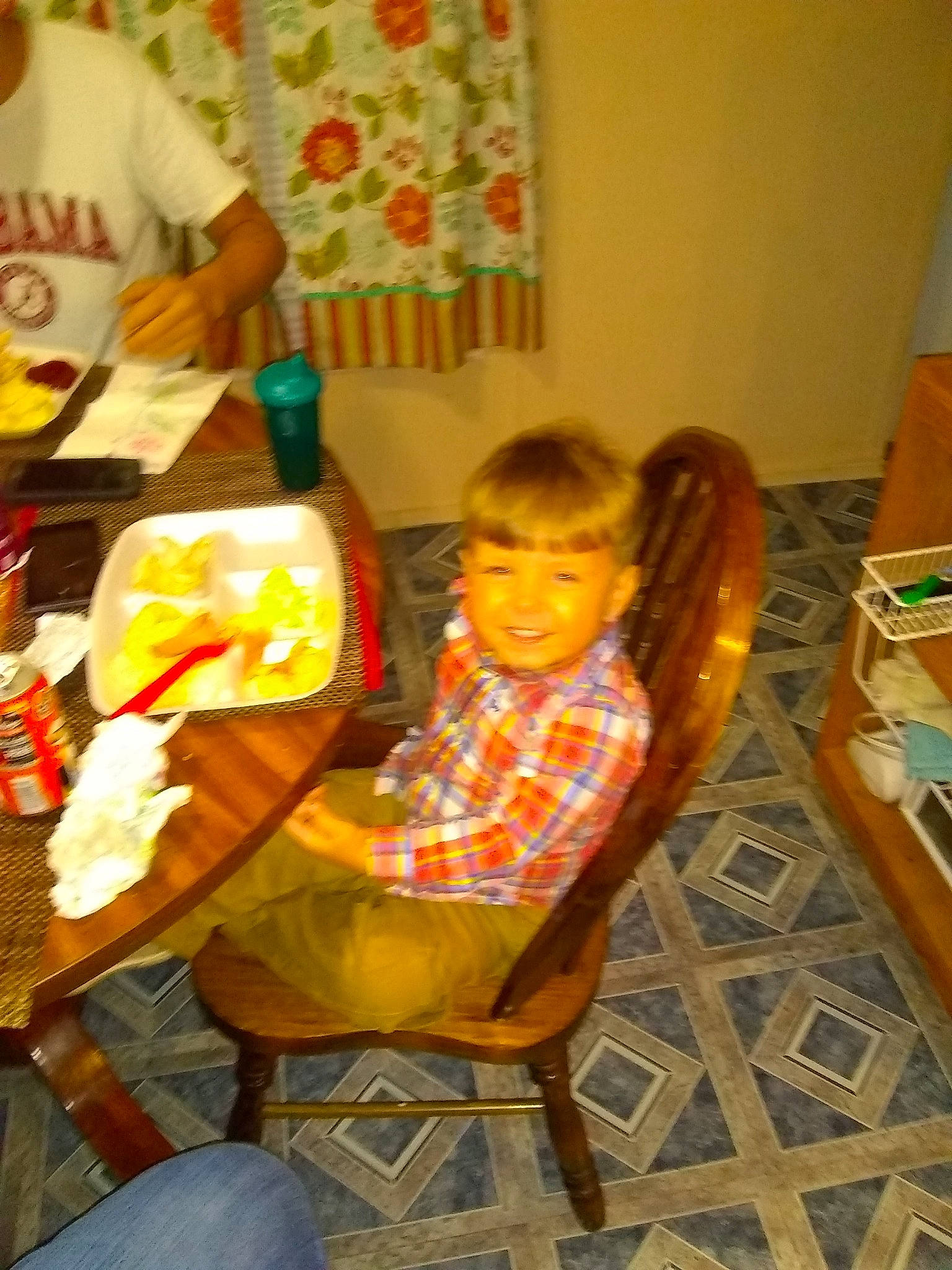 Kaleb is registered to the contest to win money with this photo: child, fun, infant, joy, person, play, product, sitting, toddler, toy, yellow