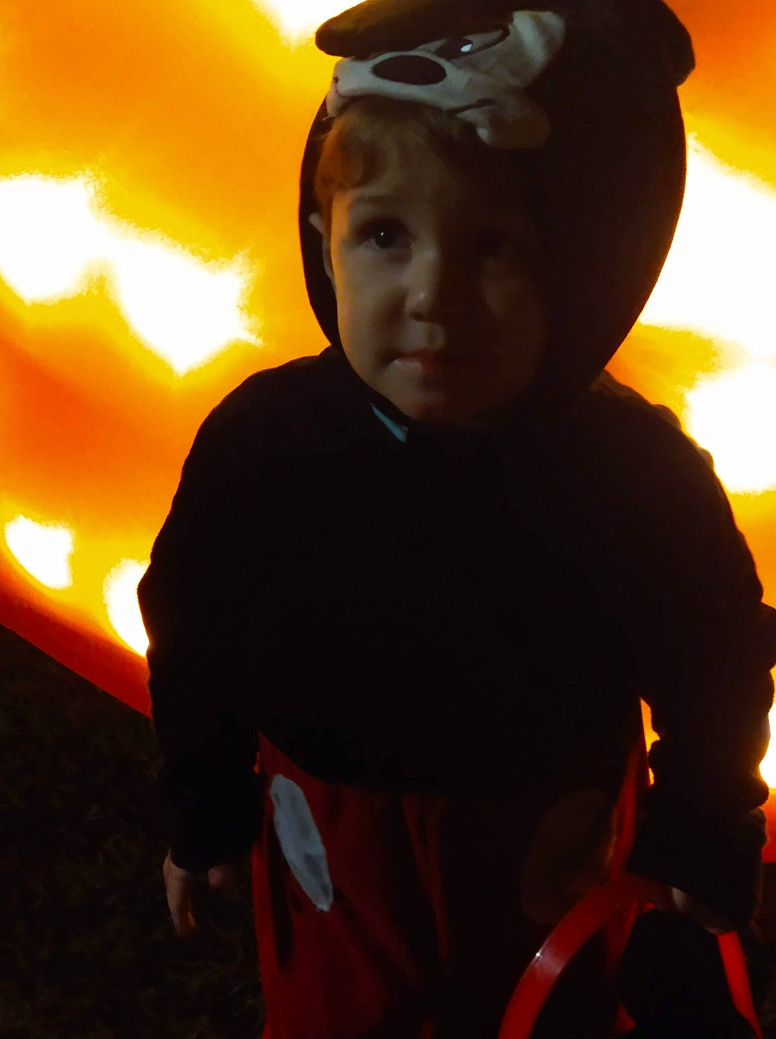 Keagan Brown is registered to the contest to win money with this photo: backlighting, baseball_cap, bicycle_helmet, cap, child, costume_hat, eyewear, fashion_accessory, flash_photography, fun, happy, headgear, heat, helmet, orange, person, personal_protective_equipment, sky, sleeve, tints_and_shades