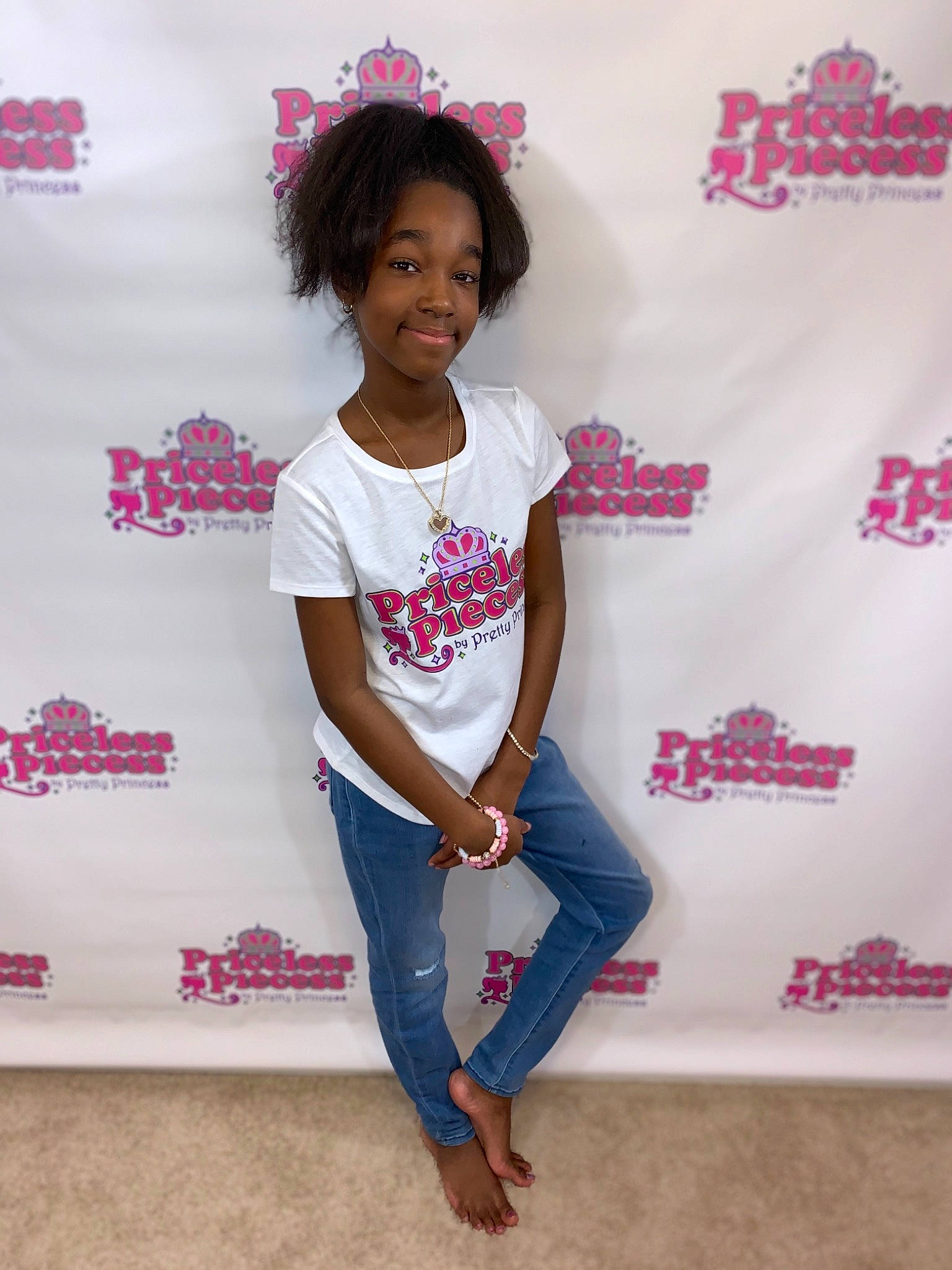 Arryana Brooks joined the competition — help win amazing prizes! child, daughter, fun, joy, leg, magenta, person, pink, skin, smile, t_shirt, textile, thigh, top