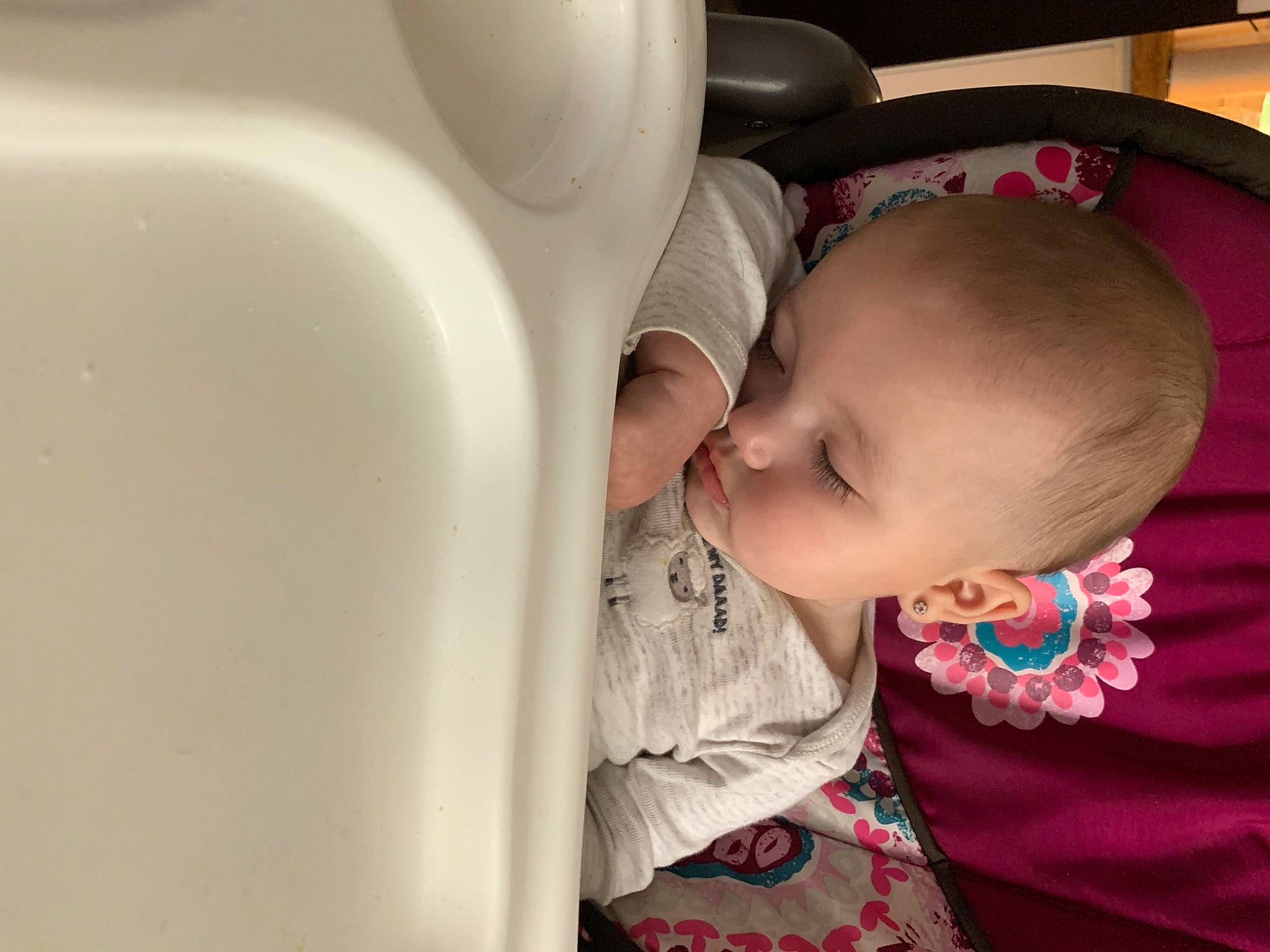 Gracelynn joined the competition — help win amazing prizes! baby, baby_products, baby_sleeping, baby_toddler_clothing, bathroom, cheek, child, comfort, eye, happy, iris, linens, nose, pattern, person, plastic, product, room, sitting, sleep