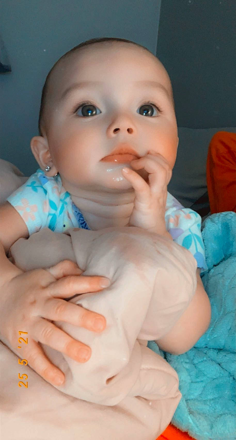 Gracelynn joined the competition — help win amazing prizes! arm, azure, baby, cheek, eye, eyebrow, eyelash, finger, gesture, hand, iris, jaw, lip, mouth, muscle, nail, neck, nose, person, skin