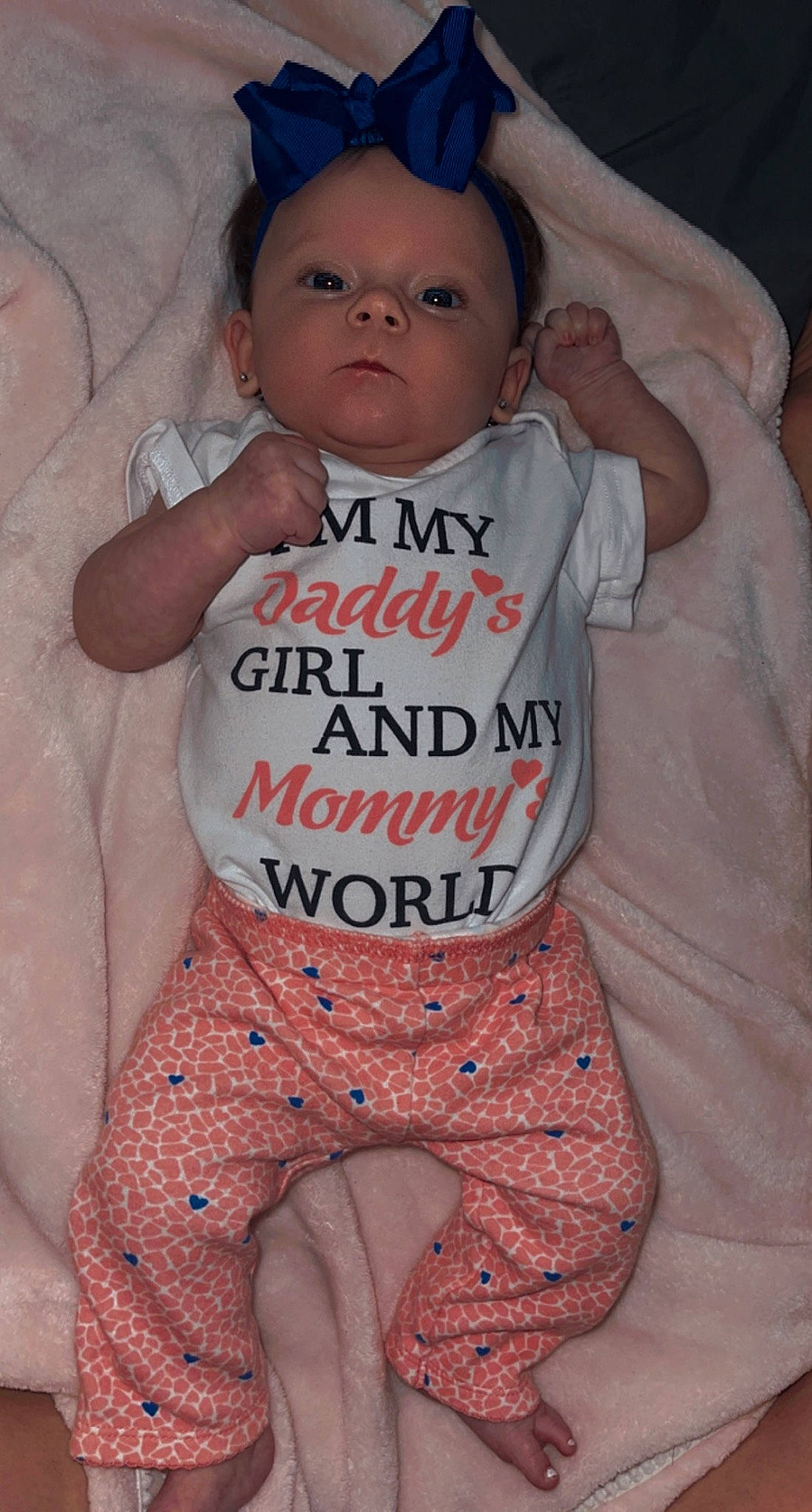 Lakelynn joined the competition — help win amazing prizes! active_pants, arm, baby, baby_toddler_clothing, child, chin, comfort, cool, face, finger, happy, head, human_body, linens, neck, person, pink, skin, sleeve, t_shirt